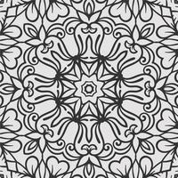 vector coloring geometric flower shapes and pattern background