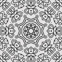 vector coloring geometric flower shapes and pattern background