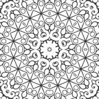 vector coloring geometric flower shapes and pattern background