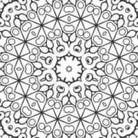 vector coloring geometric flower shapes and pattern background