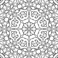 vector coloring geometric flower shapes and pattern background