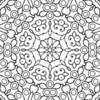 vector coloring geometric flower shapes and pattern background