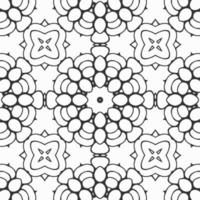 vector coloring geometric flower shapes and pattern background