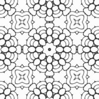 vector coloring geometric flower shapes and pattern background