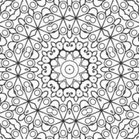 vector coloring geometric flower shapes and pattern background