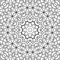 vector coloring geometric flower shapes and pattern background