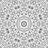 vector coloring geometric flower shapes and pattern background