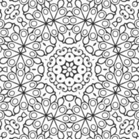 vector coloring geometric flower shapes and pattern background