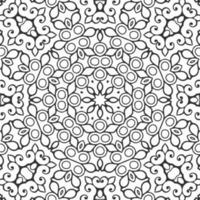 vector coloring geometric flower shapes and pattern background