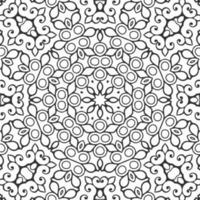 vector coloring geometric flower shapes and pattern background