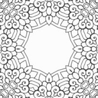 vector coloring geometric flower shapes and pattern background