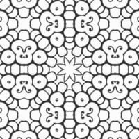 vector coloring geometric flower shapes and pattern background