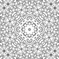 vector coloring geometric flower shapes and pattern background