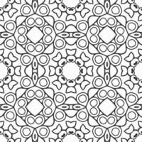 vector coloring geometric flower shapes and pattern background