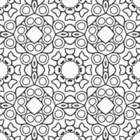 vector coloring geometric flower shapes and pattern background