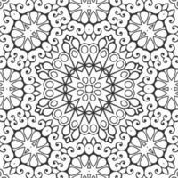 vector coloring geometric flower shapes and pattern background