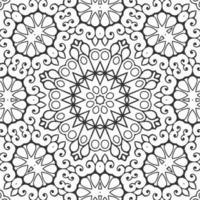 vector coloring geometric flower shapes and pattern background