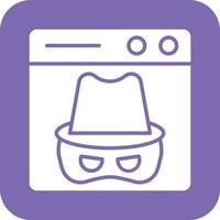 Dark Web Vector Icon Design