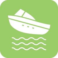 Speed Boat Vector Icon Design