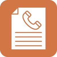 Contact Form Vector Icon Design