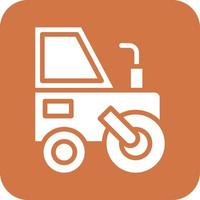 Road Roller Vector Icon Design