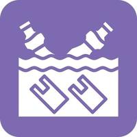 Water Pollution Vector Icon Design