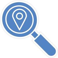 Search Location Vector Icon Design