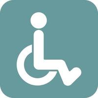 Disabled Sign Vector Icon Design