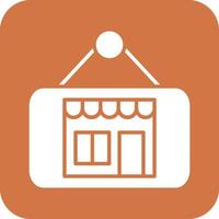 Store Sign Icon Vetor Style vector