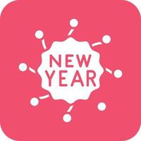 Happy New Year Vector Icon Design