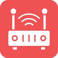 Wifi enrutador vector icono diseño