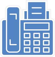 Fax Machine Vector Icon Design