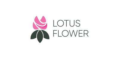 Flower logo design concept vector with modern style