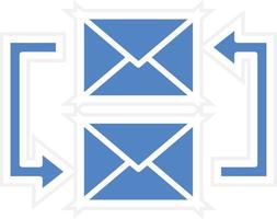 intercambiar correos vector icono diseño