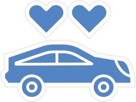 Wedding Car Icon Vetor Style vector