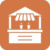 Beverage Stall Vector Icon Design