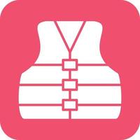 Life Jacket Vector Icon Design