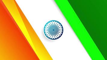 Indian tricolor theme background video