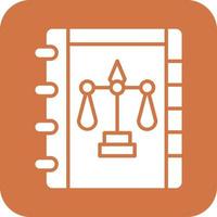 Law Book Icon Vetor Style vector