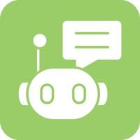 Chat Bot Vector Icon Design