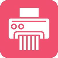 Paper Shredder Vector Icon Design