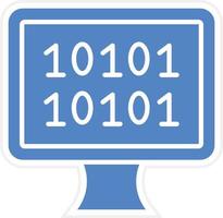 Binary Vector Icon Design