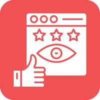 Impression Rate Icon Vetor Style vector