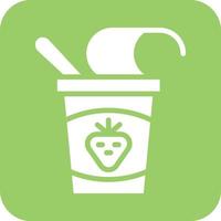 Yogurt Vector Icon Design