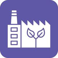 Eco Factory Icon Vetor Style vector