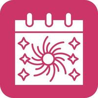 New Year Calendar Vector Icon Design