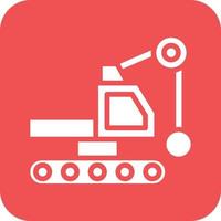 Demolition Crane Vector Icon Design