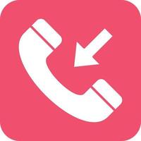 Incoming Call Vector Icon Design