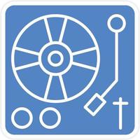 Turn Table Vector Icon Design