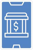 Mobile Banking Vector Icon Design